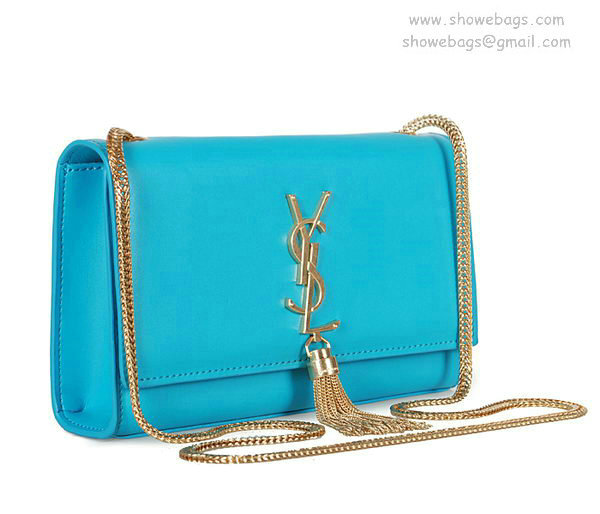 YSL mini monogramme cross-body shoulder bag 326076 skyblue - Click Image to Close